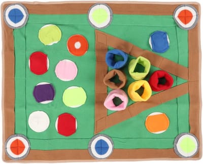 Voedingsmat Hond - Snuffelkleed - Langzaam Eten - Zacht Flanellen Materiaal - Opvouwbaar - Multicolor