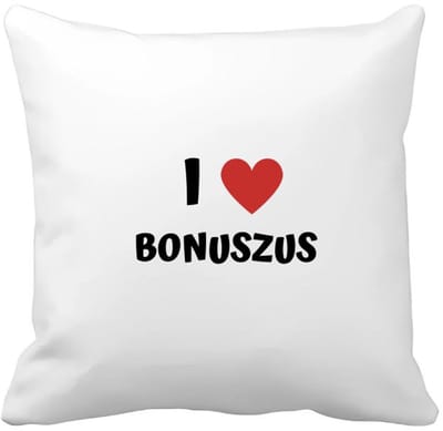 Akyol - i love bonuszus Kussen hoes - Zus - de liefste bonuszus - verjaardag - cadeautje voor zus - zus artikelen - kado - geschenk - 40 bij 40 cm