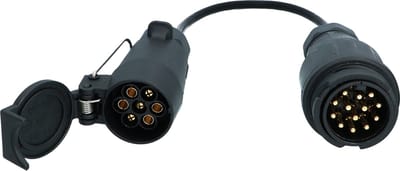 Carpoint Trailer Verlengkabel 13P naar 7P – 60 cm – 7-Aders 0,5 mm² – Voor Aanhanger & Caravan – Kunststof Stekker
