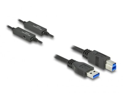 Delock actieve USB-A - USB-B kabel | USB3.0 5 Gbps | 10 meter