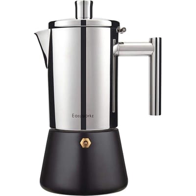 Easyworkz Diego Percolator Roestvrij Staal Italiaanse Koffiemachine Maker Inductie Moka Pot