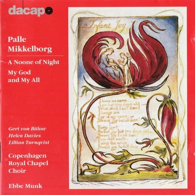 Copenhagen Royal Chapel Choir - A Noone Of Night | My God And My Al (CD)