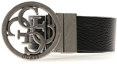 GUESS riem Milano Adjustable And Reversible Belt H35 W95 Black zwart grijs