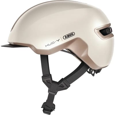 Fietshelm ABUS HUD-Y champagne gold M - 54-58 cm - goud - Geschikt voor gebruik op elektrische fietsen - stadsfietsen - 300 g