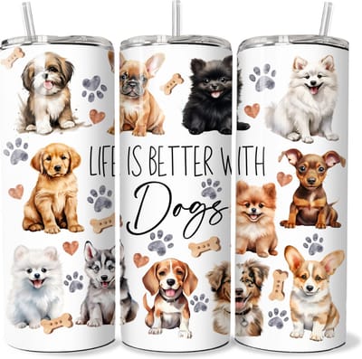Kadodash - Tumbler - Drinkbeker - Isolatiebeker - Honden - Dogs
