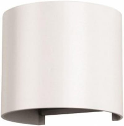 Moderne Ronde LED Buiten Wandlamp Wit - Up & Down Licht - Sensor Compatibel - 4000K Dagwit