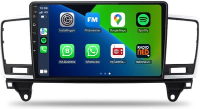 CarPlay autoradio geschikt voor Mercedes-Benz ML-Klasse | 2011 t/m 2015 | Android 13 | Draadloos Apple CarPlay & Android Auto | 2GB + 32GB | 8-Core processor | Davilon | 2025 model | 2011 2012 2013 2014 2015 | Bluetooth & Wifi