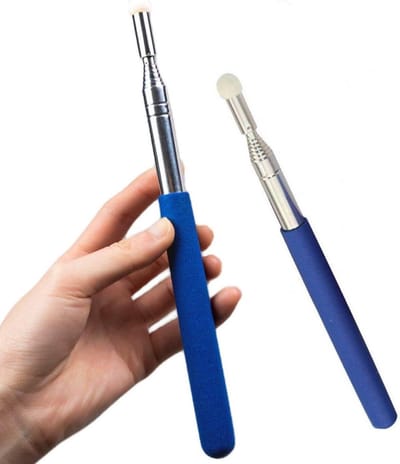 Telescopische Lerarenstok - Uitschuifbare Pointer - Presenteren en Onderwijzen - Zachte Viltkop - 100 cm - Blauw