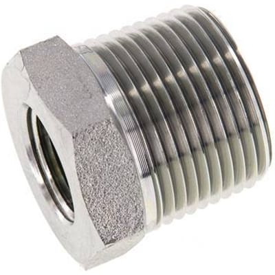 1'' NPT x 1/2'' NPT M/F Verzinkt Stalen Verloopring 140 Bar - Hydrauliek - FL2S-MF-EZ-100N-012N