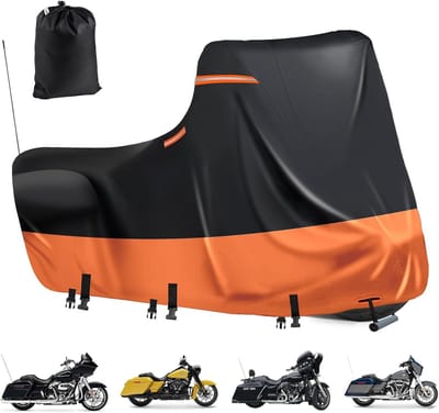 Waterdicht motorzeil 600D met UV-bescherming en ventilatieopeningen