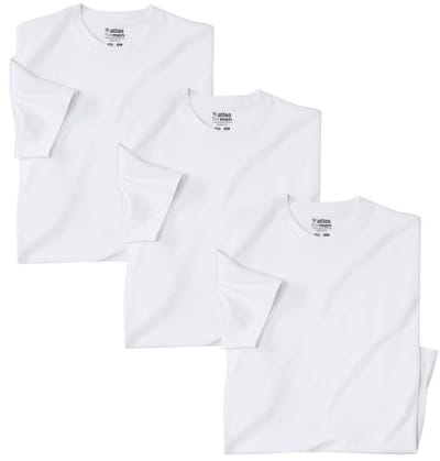 ATLAS FOR MEN - Set van 3 effen t-shirts - Heren - Verkrijgbaar in grote maten - 4XL