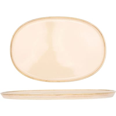 Bonna Serveerschaal - Sand Hygge - Porselein - 34 cm - set van 2