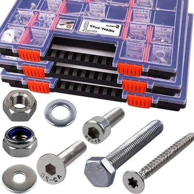 Zeskantschroeven Assortiment - Bouten en Moeren Set - Bevestigen en Repareren - Roestvrij Staal A2 V2A