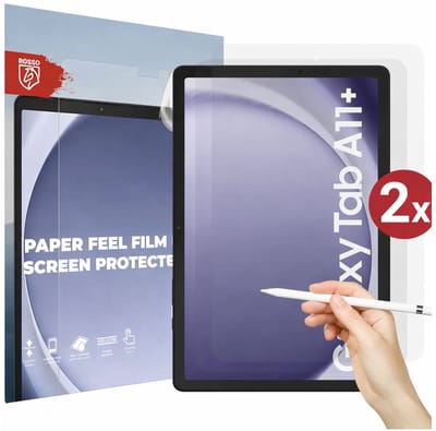 Rosso Paper Feel Screen Protector Geschikt voor Samsung Galaxy Tab A11 Plus / Tab A9 Plus | Papier Gevoel Folie | Ultra Clear Beschermfolie | Case Friendly | Duo Pack