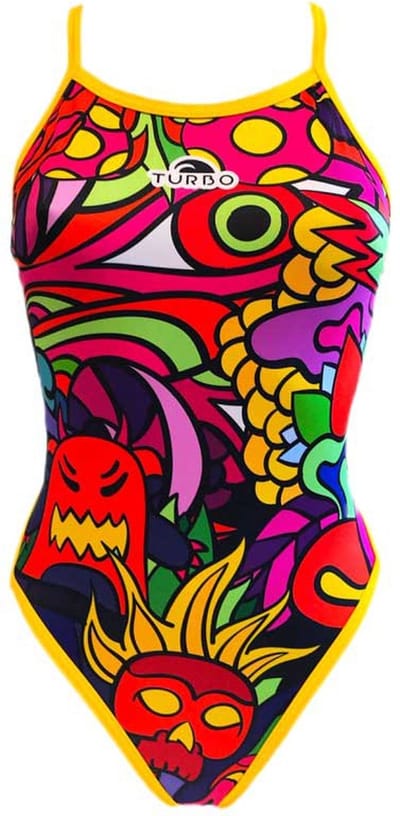 Turbo Crazy Jungle Revolution Zwemkleding Veelkleurig L Vrouw