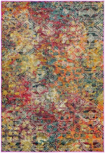 Easy Living - colores-Cloud-digital Vloerkleed - 160x230  - Rechthoek - Laagpolig Tapijt - Modern - Meerkleurig