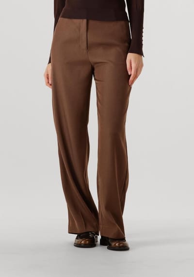 Minus Livina Straight Leg Pant Broeken Dames - Bruin - Maat 36