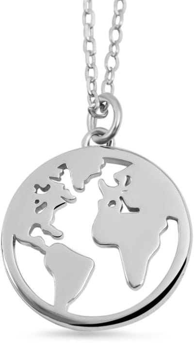 AKZENT Akzent damesketting met hanger "Wanda" aus 925 Sterlingzilver, gerhodineerd, duurzaam