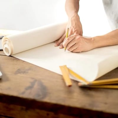 Multifunctionele Kraftpapierrol voor Kunst en Ambacht - 30" x 1000 ft