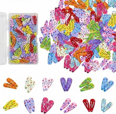 Kleurige Haarspelden voor Meisjes - 80 Stuks Dotted Haarclips en Haaraccessoires voor Vrouwen en Kinderen