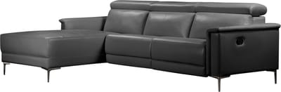 Lund-ChaiseLongue - 1 Relax - Grijs PU