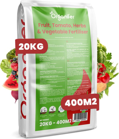 Fruit-, Tomaten-, Kruiden- En Groenten Meststof All-In-One - 20 Kg Voor 400 M² - Verbetert De Opbrengst, Smaak En Kwaliteit Van Eetbare Gewassen - Stimuleert De Wortelvorming - Voorkomt Schade Zoals Bladverbranding