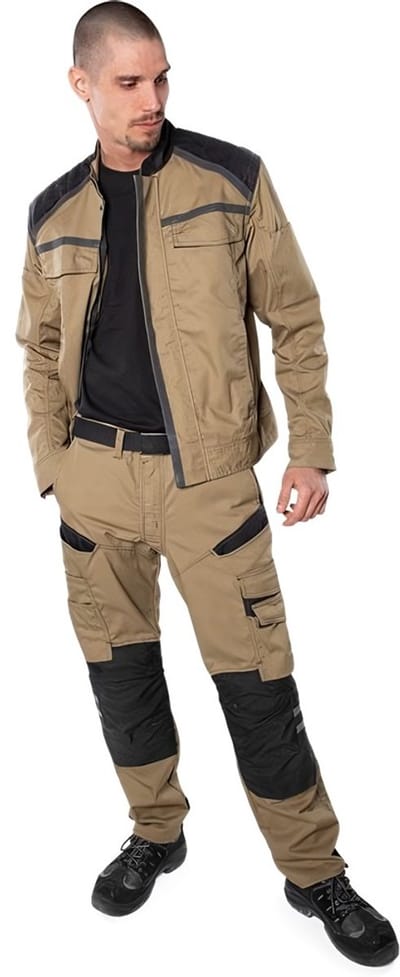 Fristads Broek 2555 Stfp - Khaki/Zwart - C146