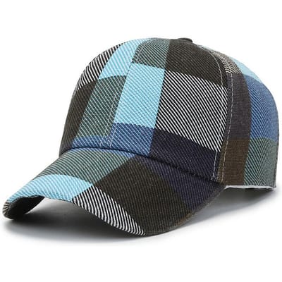 Nieuwe Lente Zomer Dames Heren Geruite Baseballpetten Buiten Koel Dames Heren Zonneklep Pet Voor Dames Heren Mode One Size gray