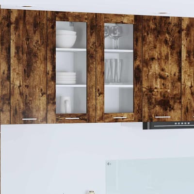 vidaXL - Hangkast - Rook - Eiken - 40 - x - 31 - x - 80 - cm - Bewerkt - hout