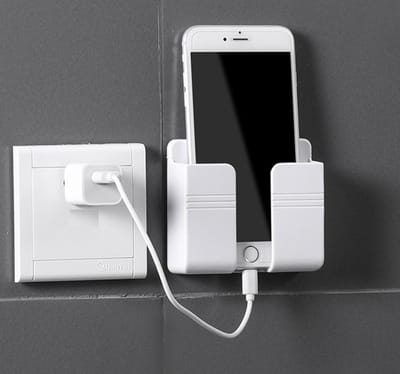 Togadget® - Telefoon oplaadbeugel - wand houder - Mobiele Telefoon oplaadt Houder -Phone Charging Bracket -wit