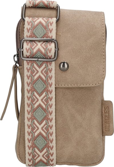Beagles Malaga Crossbody Telefoontasje met Trendy Schouderband - Lichttaupe