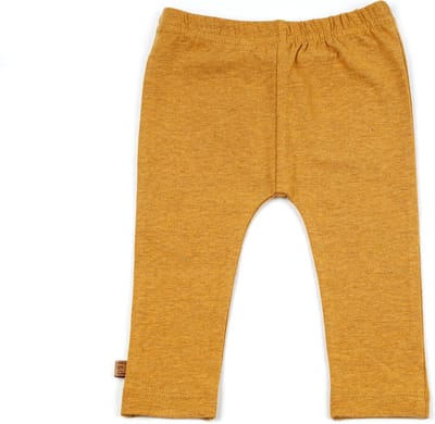 Frogs and Dogs - Legging Ocher Melange - Okergeel - Maat 56 - Meisjes