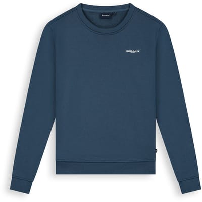 Ballin Amsterdam - Jongens Regular fit Sweaters Crewneck LS - Petrol - Maat 8