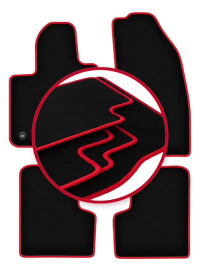 CARLUX-RED automatten voor: Jeep Renegade SUV (2014-2019)
