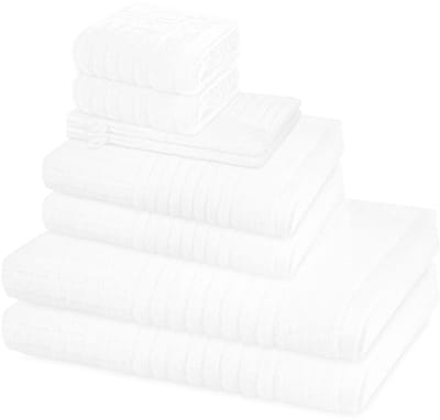 Ross Sonstiges 2 X washandjes 2 X gasten- 2 X douche- 2 X handdoek - in set 8 pack Carre