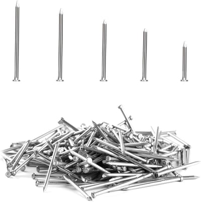 300 Stuks Verzinkte Spijkers Set - Diverse Maten Beton- en Houtnagels voor Ophangen en Montage