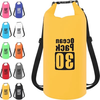 Waterdichte Dry Bag 30L in Geel - Ideaal voor Kamperen, Watersport en Avonturen