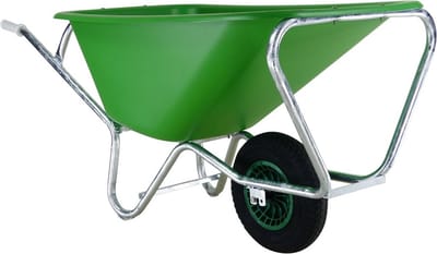Fort Fort Kruiwagen F&S 165 4PLY met groene HDPE bak 165 liter