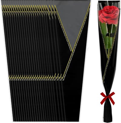 Boeket Zakken - Bloemenhoezen - Bloemen Presenteren - 100 Stuks - 45cm Hoog - Meerkleurig