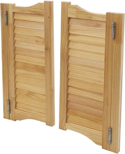 Klapdeuren - Houten deuren - Ruimte verdelen - Automatische sluiting - 35x90cm - Houtkleur