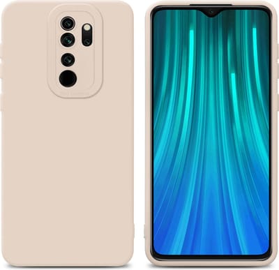 Cadorabo Hoesje geschikt voor Xiaomi RedMi NOTE 8 PRO in FLUID CREAM - Beschermhoes gemaakt van flexibel TPU silicone Cover Fluid Case