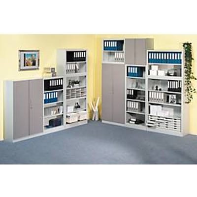 Voorzetdeur, voor archiefrek Archivo Color, 4 ordnerhoogten, b 950 mm, platinagrijs