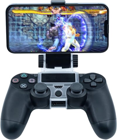 Slimme Smartphone Clip Houder voor PS4 / PS4 Slim / PS4 Pro Controller - Zwart, Stevig en Verstelbaar
