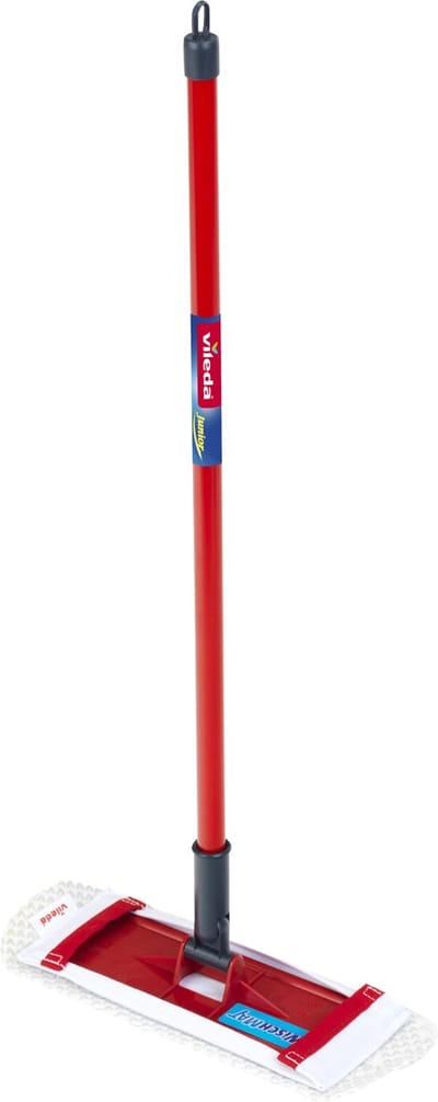 Klein Toys Vileda wisser - inc. afneembaar dweilopzetstuk - 2x10x50 cm - rood