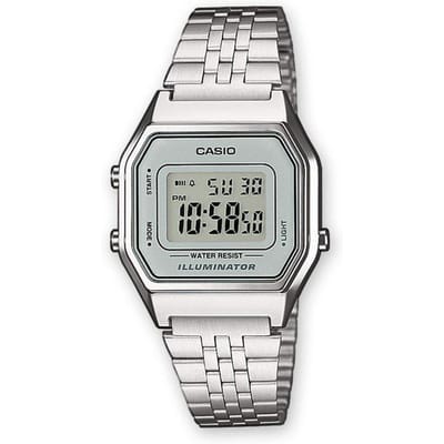 Casio Vintage LA680WEA-7EF Dameshorloge 30 mm - Zilverkleurig