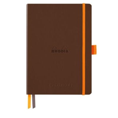 Rhodia Goalbook – A5 – 120 Bladen – Dotted – Ivoorkleurig Papier 90 g/m² – Elastieksluiting - Brons