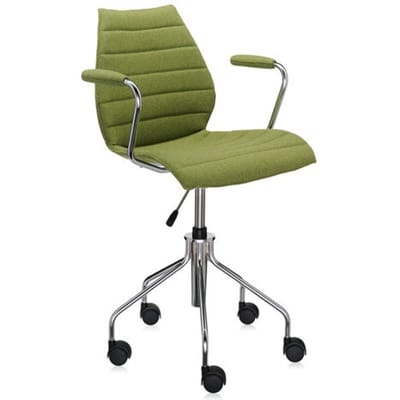 Kartell - Maui Soft draaistoel - Trevira groen