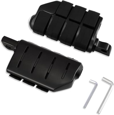 Motorfiets Voetsteunen - Motor Steps - Comfortabel Rijden - Trillingsdempend Rubber - 10mm - Zwart