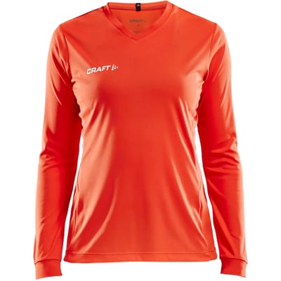 Craft Squad Solid Voetbalshirt Lange Mouw Dames - Oranje | Maat: XXL