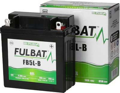 Fulbat Accu Fulbat YB5L-B Gel 12V 5Ah onderhoudsvrij